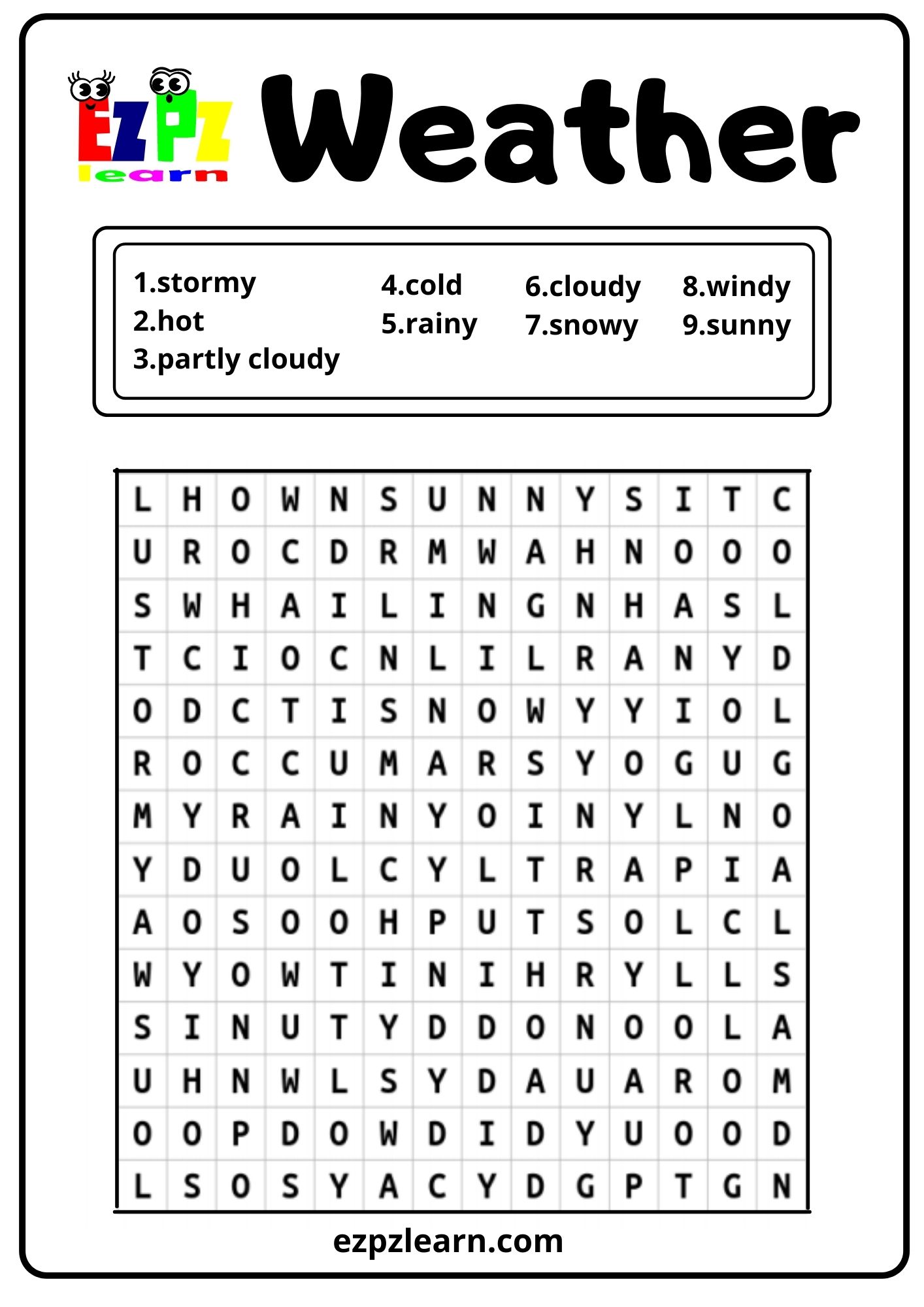 weather-word-search